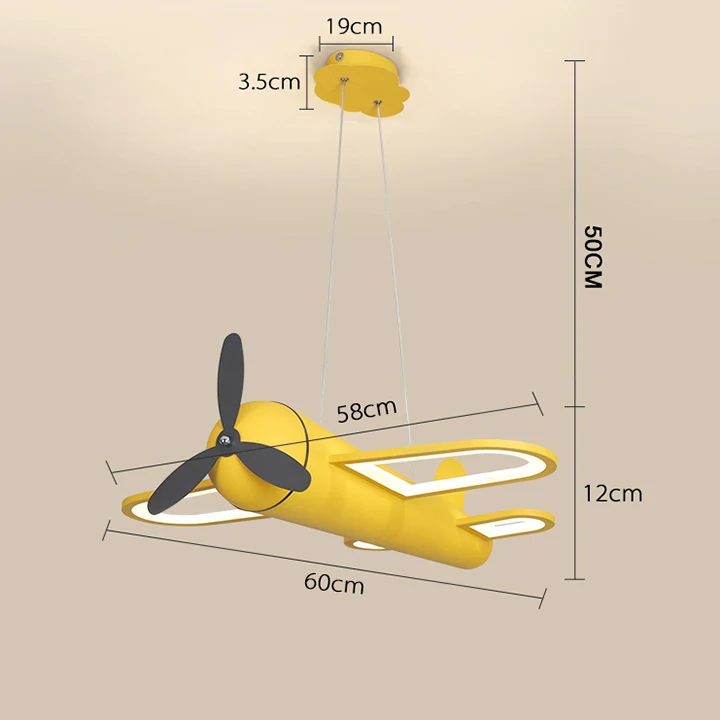 Yellow 600x580mm Творческий Fly Dream современные светодиодные подвесные светильники для столовой детская комната для комнаты мальчика домашняя декоративная подвеска лампа Fuxtures - Цвет корпуса: Yellow 600x580mm