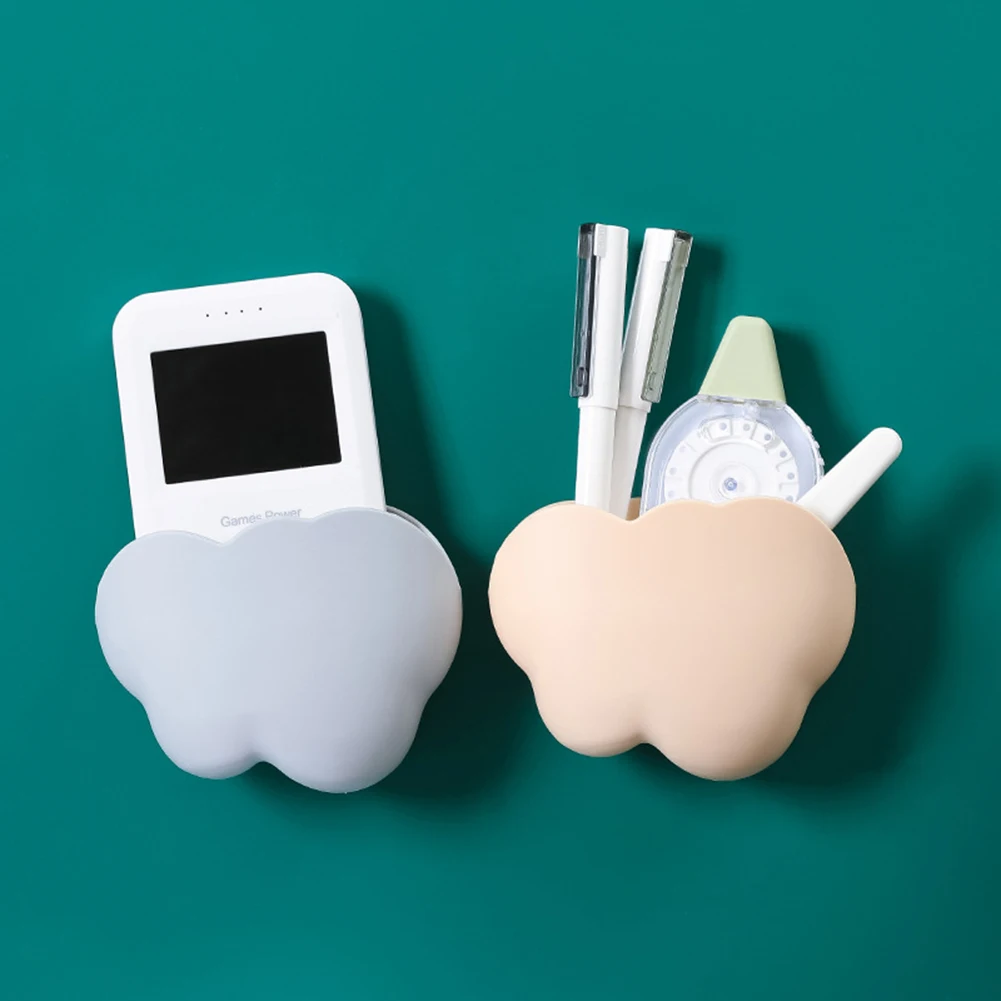 

Cloud Shaped Wall Mounted Storage Box Wall Hanging Shelf Free Punch Multi-purpose Holder Phone Holder Stand Container