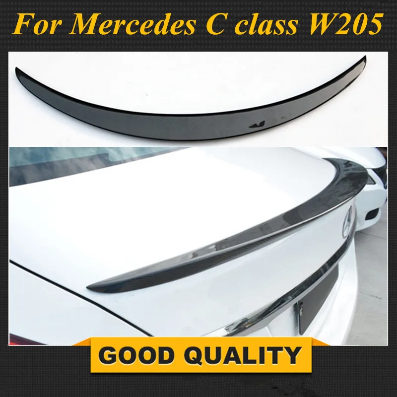 

2015 2016 W205 carbon fiber rear trunk spoiler wings for mercedes C class c180 c200 c250 c300 c350 c400 c450 c220