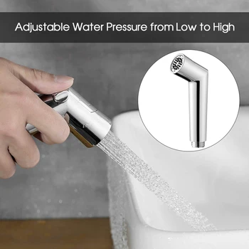 

Pressure Control For Toilet Bidet Sprayer ABS Plating Accessories Easy Install Bathroom Multipurpose Faucet Hand Held Ergonomic