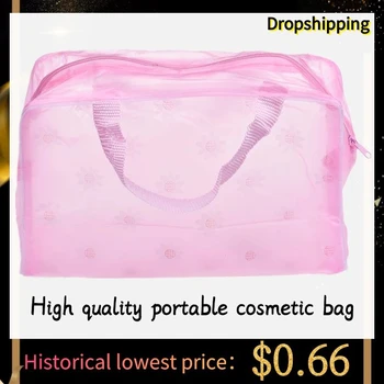 

Aelicy High Quality Portable Makeup Cosmetic Toiletry Travel Wash Toothbrush Pouch Organizer Bag PK cosmetic bag for make up