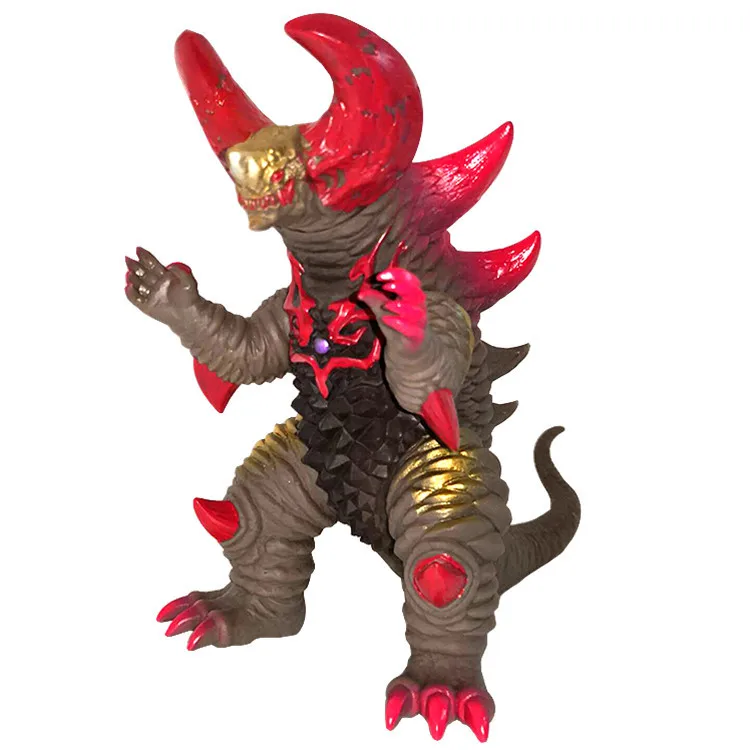 Большой мягкий резиновый Ultraman Monster Gomora модель Фигурка Zetton Grugeo King Arc Belial Gaia Gubira ZeroChildren's Toys - Цвет: 18cm Skull Gomola