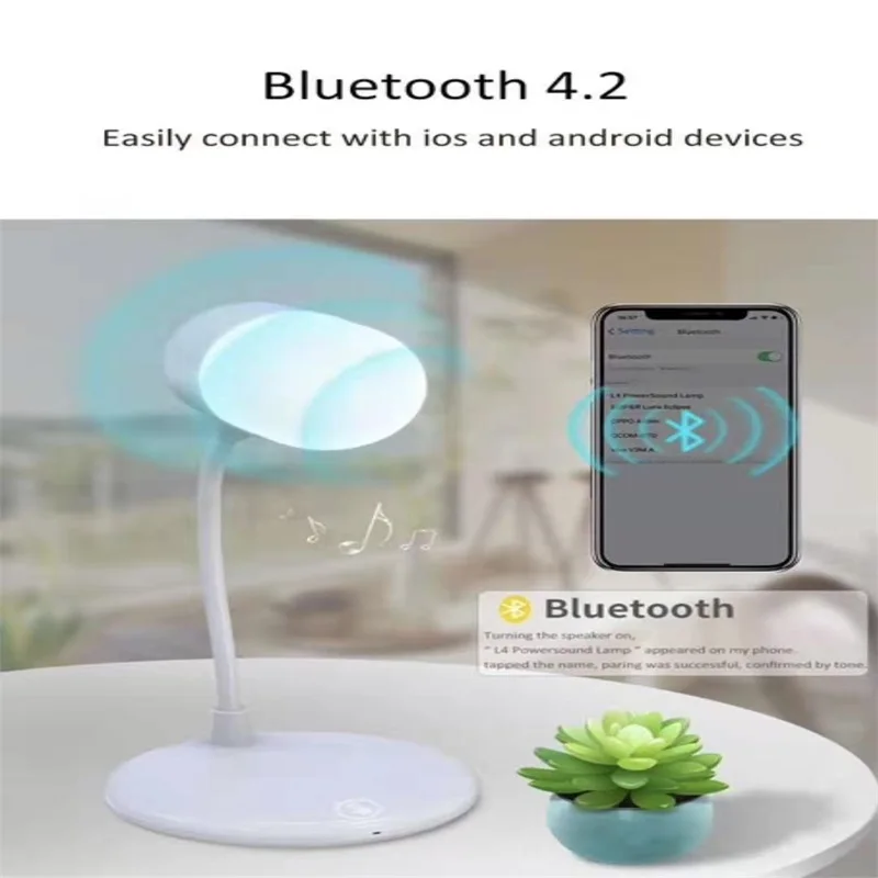 Портативная колонка bluetooth многофункциональные колонки настольная лампа Беспроводная зарядка Беспроводная мини-Колонка домашний кинотеатр громкий динамик A6