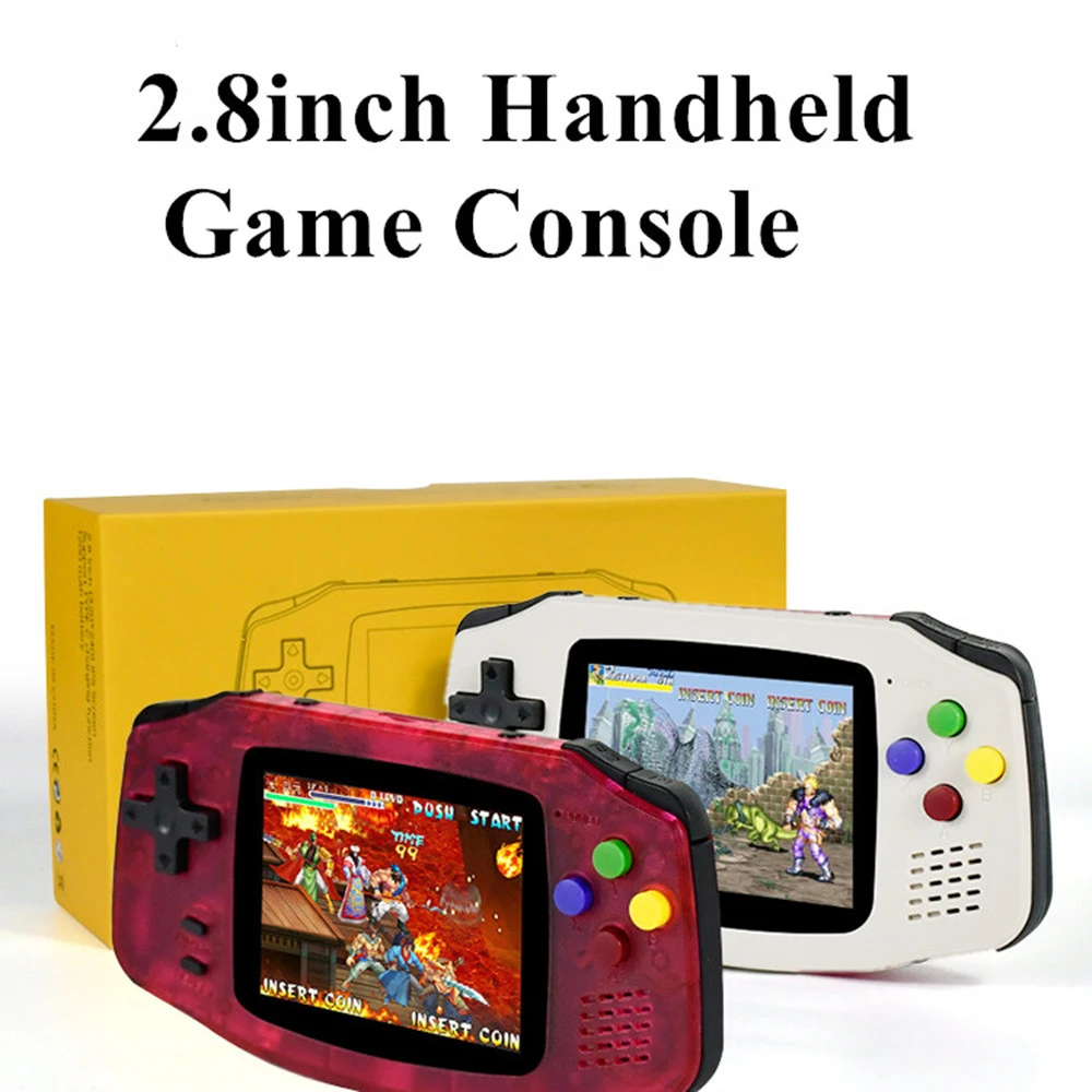 POWKIDDY A30 2.8 inch Mini Pocket Handheld Game Player Open Source 64GB 10000 Retro Video Games Console For PS1 Support Add ROM