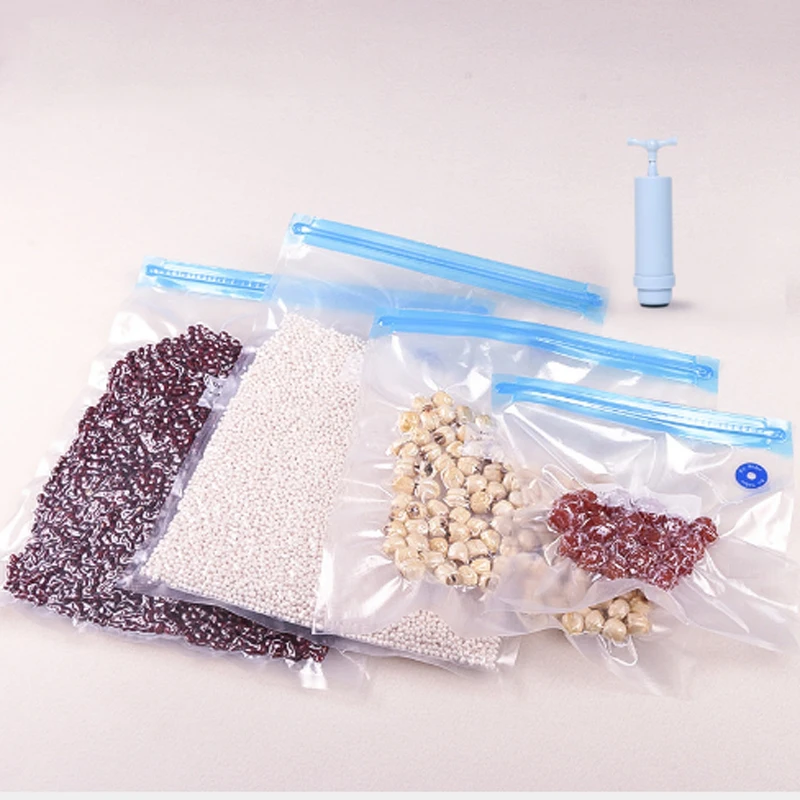 

New Foldable Vacuum Bag Set Food Vacuum Compression Bag Texture Vacuum Bag Seal Dust Bag Cooked Food Preservation Bag For Home