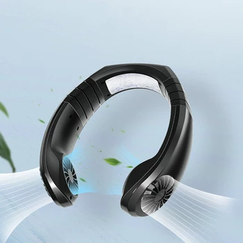 

Mini Electric Air Conditioner Portable Hanging Neck Fan Portable USB Rechargeable Mini Air Conditioner Hanging Neck Cooling Fan