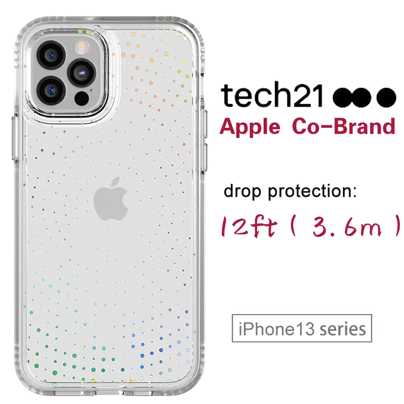 Чехол Tech21 для iPhone 13 Pro Max Air Armor прозрачный жесткий противоударный Роскошный