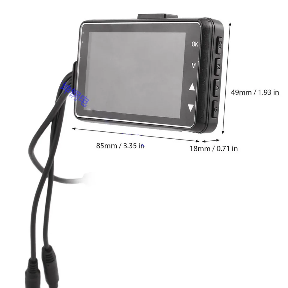 Мотоцикл Регистраторы видеорегистратор Даш Камера HD 1280x720 спереди и сзади двойной объектив DVR видеорегистратор Запись Скрытая вождения Регистраторы