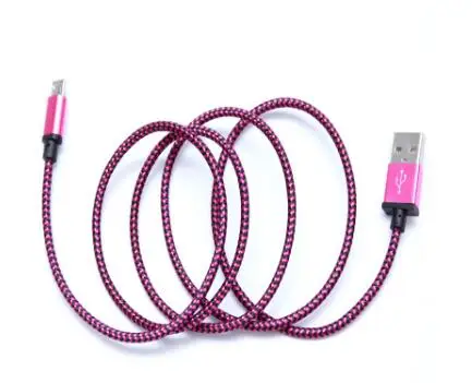 CUIMENG,, 1 м, 2 м, 3 м, алюминиевый сплав, зарядный Плетеный тканевый USB 2,0 кабель для передачи данных, аксессуары, пряди для Android LCFA01