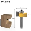 1pc 8mm Shank T-Sloting Router Bit Bit with Bearing Wood Slot Milling Cutter T Type Rabbeting Woodwork Tool for Wood ► Photo 2/6