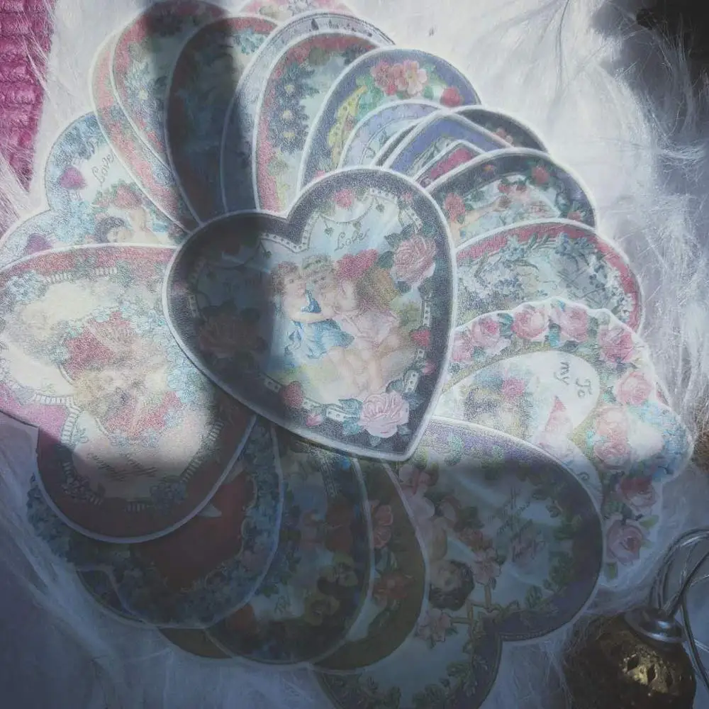 

25PCS Vintage Flower Cute Angle Sulfuric Acid Stickers Diy Ablum Diary Scrapbooking Stickers Deco Stationery Plan Bullet Journal