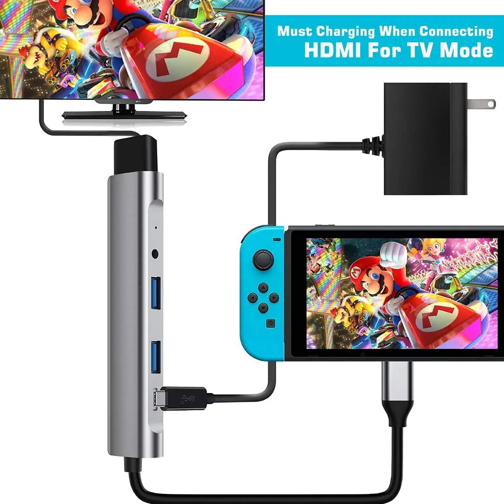 Док станция USB Type C для SamSung док с кабелем и адаптером питания HDMI 3 0 MacBook Pro Huawei P30 P20