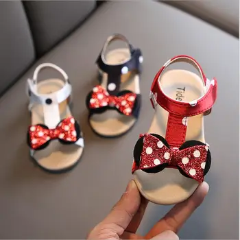 

Girls Cute Cartoon Minnie Beach Sandals Kids Summer Shoes 2020 Children Hook & Loop Baby Girls Sandals Size 21-30
