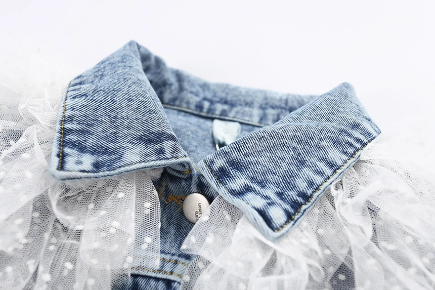 Новинка года; джинсовая куртка для девочек модная одежда для девочек; пальто уникальный дизайн; детская одежда для девочек; верхняя одежда