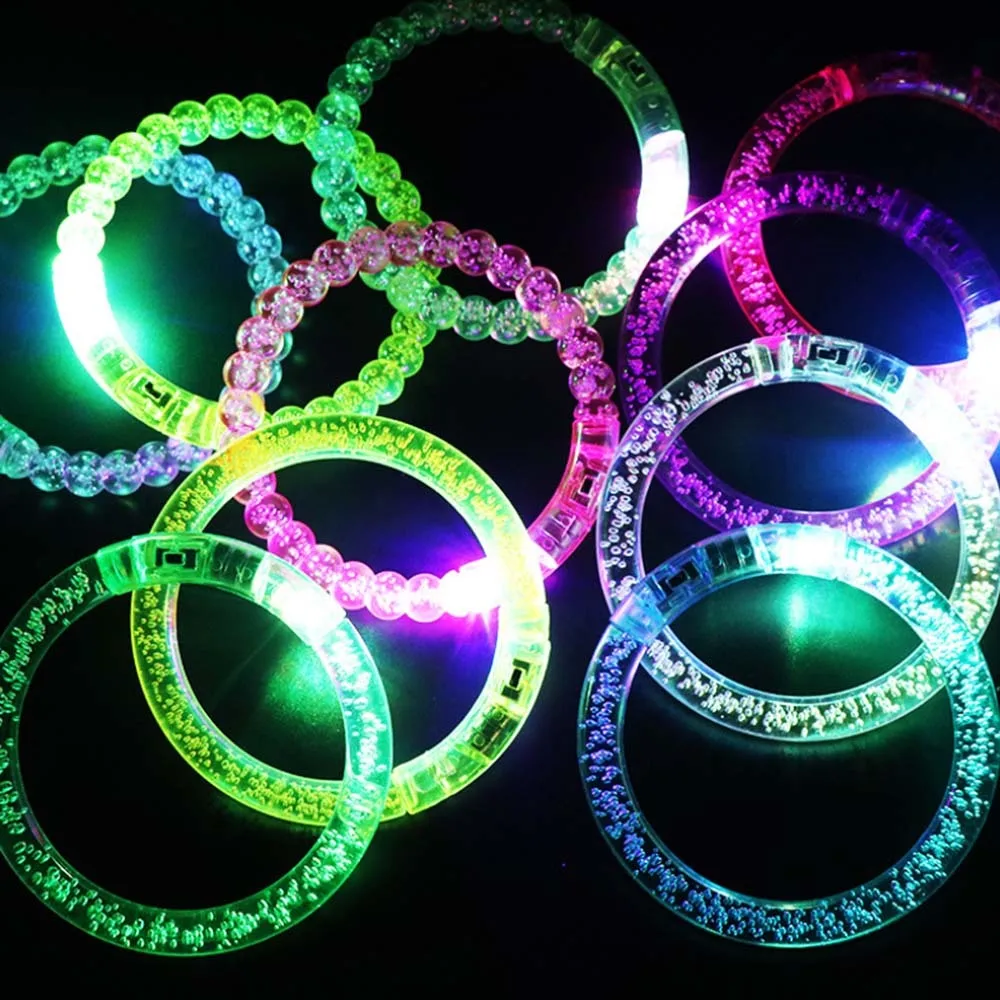 5 шт. браслеты с подсветкой Rave Neon/светодиодный Светодиодный браслет для вечеринок/браслет свечение/светильник/светящийся браслет для детей/детей J11