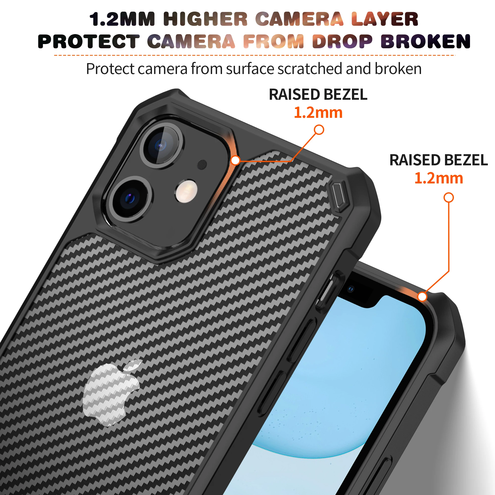 cheap iphone 13 mini case Back Cover For iPhone 11 12 13 Mini Pro Max Airbags Carbon Fiber Textrue Shockproof Case Coque Pouch iphone 13 mini leather case