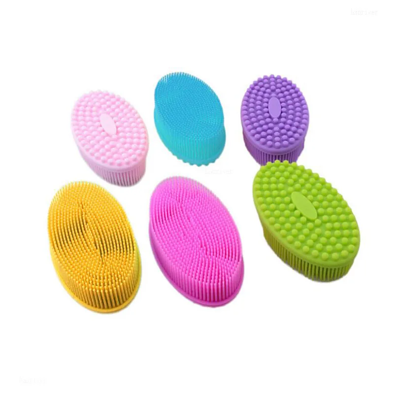Super soft silicone bath massage brush home scalp massage brush body does not hurt skin whole family are applicable