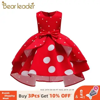 

Bear Leader 2020 New Baby Girls Sleeveless Polka Dot Fashion Princess Dress Kids Solid Cute Princess Dress Children Clothes