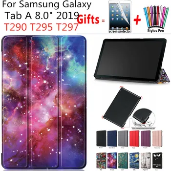 

Tablet Case For Samsung Galaxy Tab A 8.0 SM-T290 T295 2019 Ultra Slim Leather Stand Cover For Galaxy Tab A T290 T297 Case funda