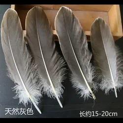 50pcs Natural White Goose Feather Plumes for Decorative Crafts and DIY Projects (Nature 50pcs)