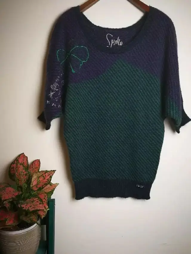 DESIGUAL испанский Модный высококачественный Женский свитер(1 - Цвет: Армейский зеленый