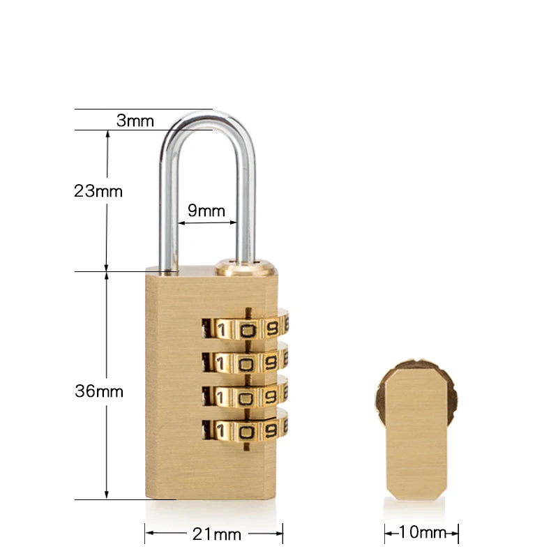 Высокое качество замок Твердый латунный замок значная комбинация пароль секретный код для спортзала уличный шкафчик чехол Медь Нержавеющая сталь
