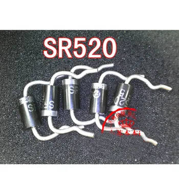

100pcs/lot free shipping Schottky diode SR520 can replace MBR5200 SB5200 SR5200 5A/200V 100% brand new original