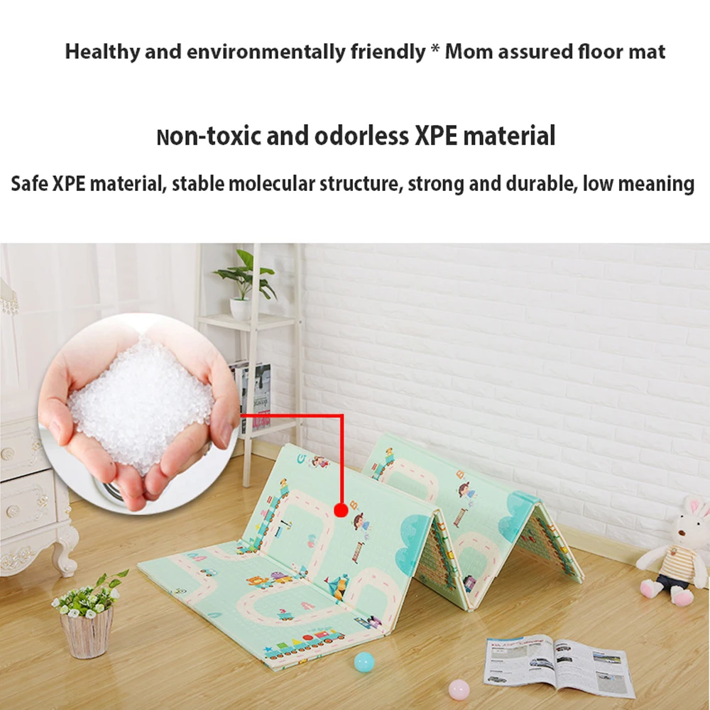 2cm игровой коврик Xpe Puzzle, детский утолщенный коврик для детской комнаты, коврик для ползания, складной коврик, Детский ковер игровой коврик 200*180*2 см
