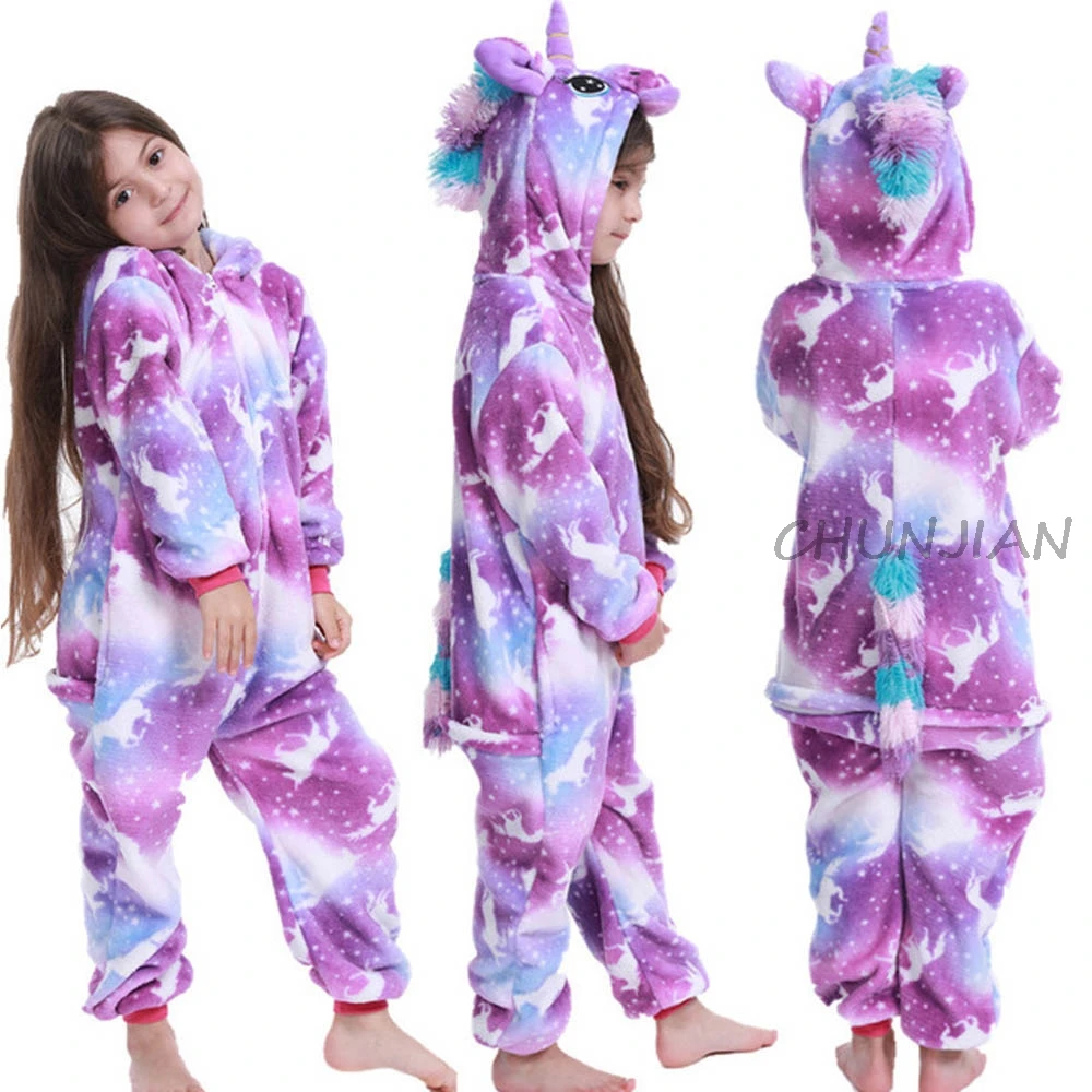 Boys Winter Warm Pajamas Kids Pyjama Licorne New Animal Costume Animal Pajama Girls Unicorn Rainbow Star Pijamas For 4-14Years Boys Winter Warm Pajamas Kids Pyjama Licorne New Animal Costume Animal Pajama Girls Unicorn Rainbow Star Pijamas For 4-14Years