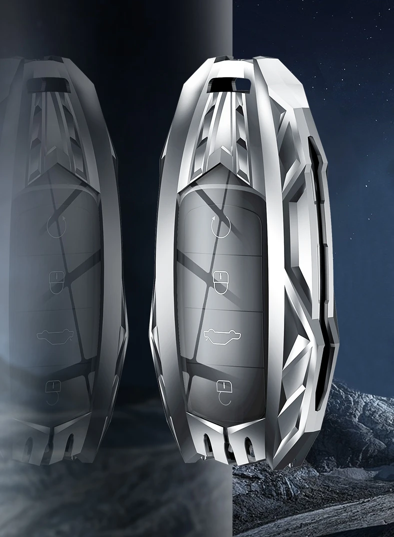 Copertura portachiavi per auto in lega di zinco per Chery Tiggo 8 3x 5x Gx EQ7 Arrizo Exeed 65R 32R Tiggo 7 Pro 5 2020 custodia per telecomando Shell - Ha0e64bca2cdb4bb2b5bac6abf3f6f2c32