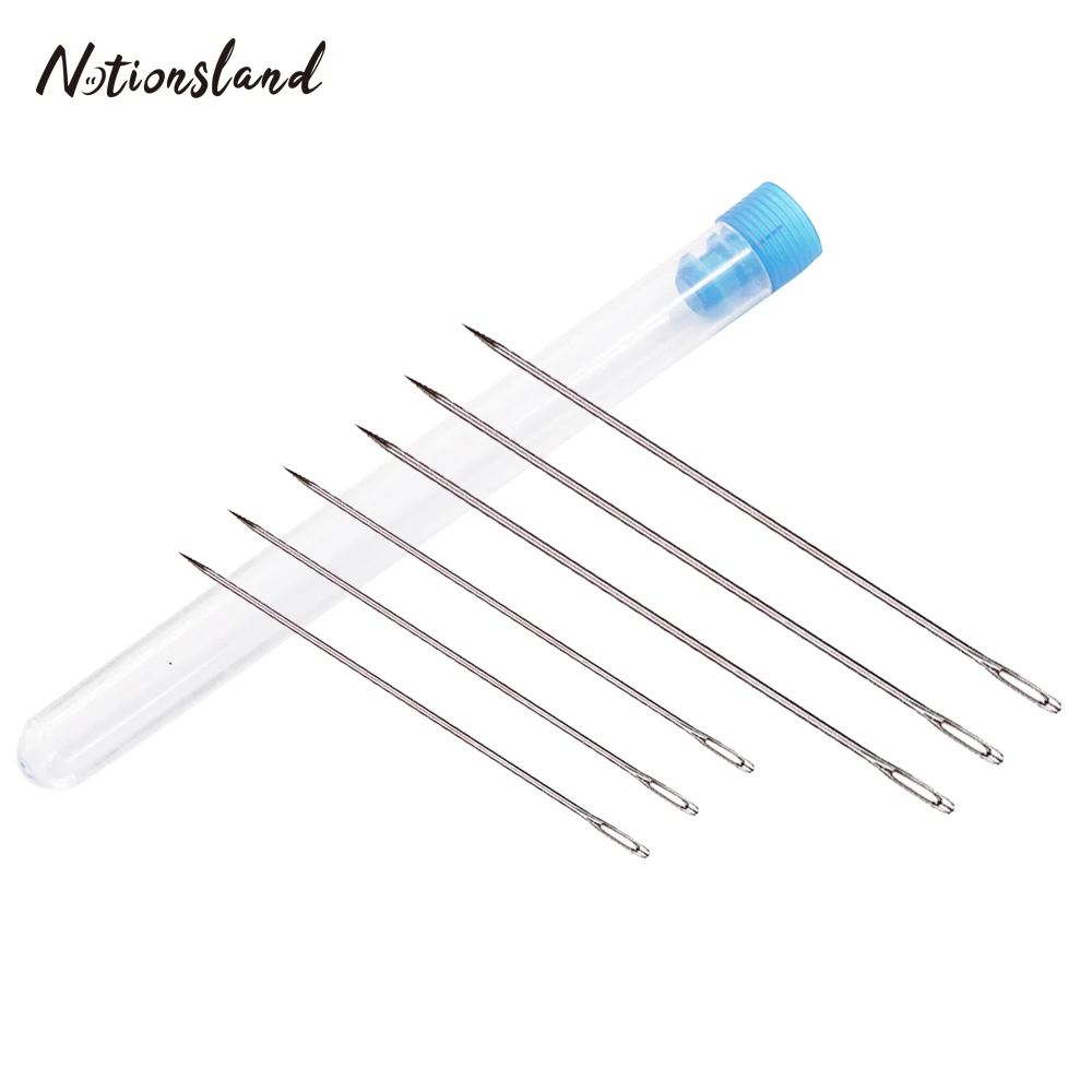 6pcs Big Eye Needle Stainless Steel Sewing Needles Hand Sewing