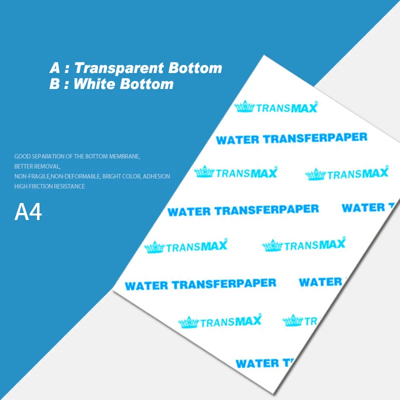

10 pcs A4 Inkjet Water Slide Decal Paper Clear Water Transfer Paper Waterslide Printing Paper