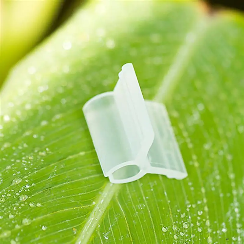 200pcs 3mm Caliber Plant Grafting Clips Vegetables Tomato Vine Stalks Grow Support Fixing Clips