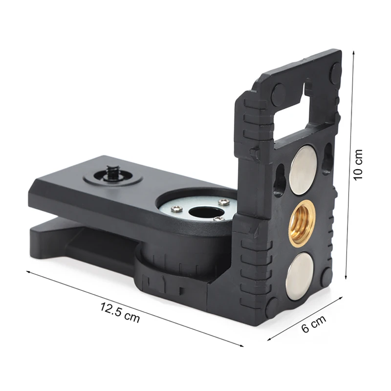 Portable 5/8 Lines Laser Level Holder 180 degree Rotating Bracket With Magnet Suspension Bracket L Arm Mount Level Measure Tool