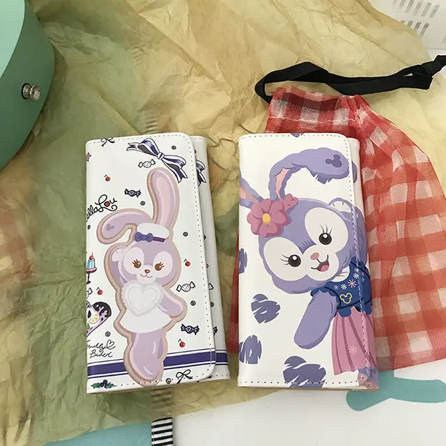 Disney Duffy Bear Wallet Female Student Korean Cartoon Cute Bear PU Waterproof Push Long Wallet 6