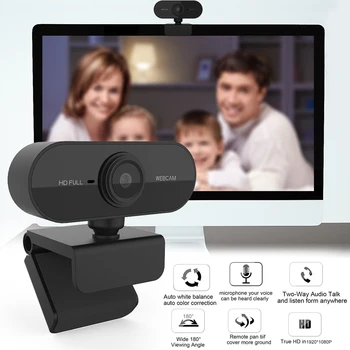 

2020 New Built-in Video USB2.0 Live Streaming PC Webcam with Microphone for Gaming Conferencing Windows PC Laptop Desktop