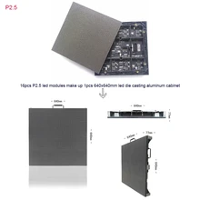 Светодиодный экран 64*64 точек 160*160 мм светодиодный панель, P2.5 smd Крытый полноцветный светодиодный модуль для светодиодный экран дисплея