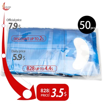 

50 Pairs/Pack Women Under Eye Pads Patches Eyelash Extension Eye Lash Paper Stickers Patches Application Make Up Tools