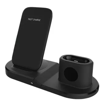 

Wireless Charger Headphones Watch Phone Holder Desktop Stand Wireless Charger Three-In-One Wireless Charger