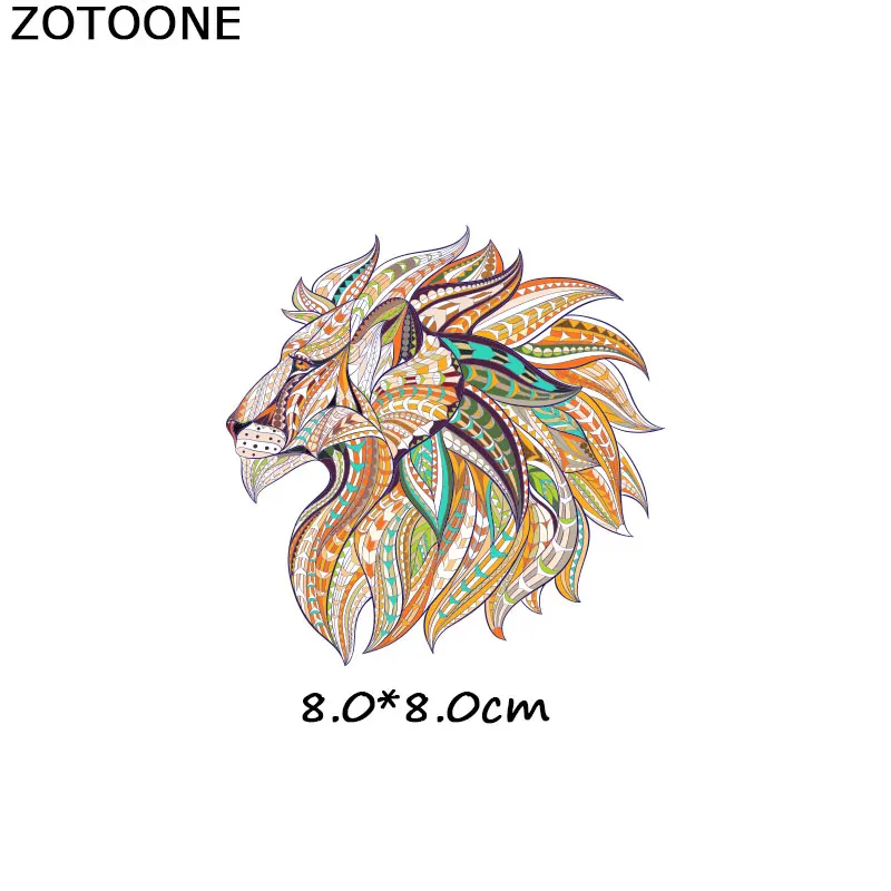 ZOTOONE наклейки с животными для железной одежды аксессуары DIY футболки Платья моющиеся теплопередачи - Цвет: ZT1065