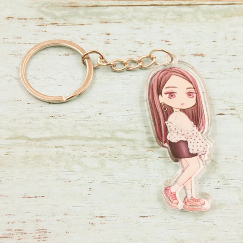 Модные корейские модные брелоки Blackpink фигура сумка кулон брелок милый акриловый брелок