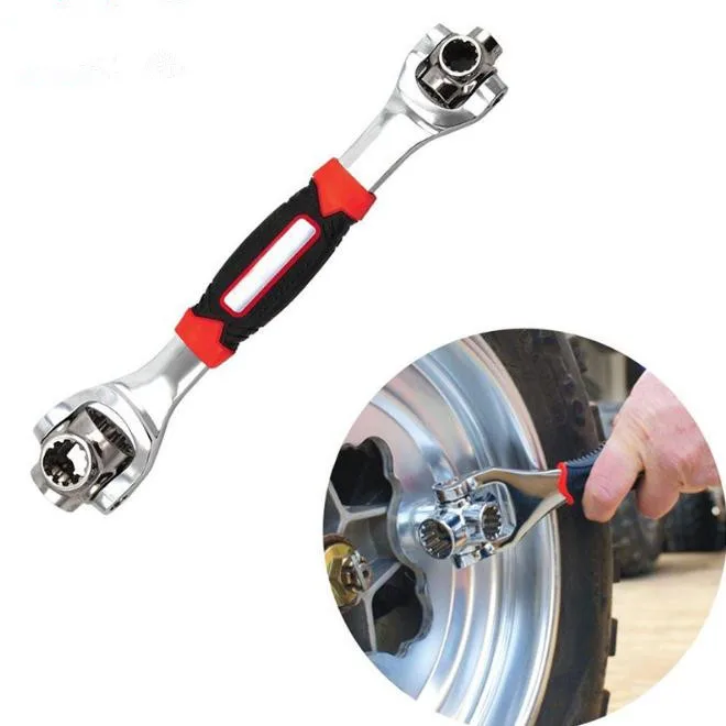 XLTOWN Multi-function wrench 48-in-1 multi-functionca can be 360 degree rotary wrench chrome vanadium steel quality repair tool