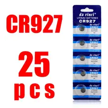 Botão de lítio 3v/pilhas de moeda baterias cr927 927 dl927 br927 ecr927 5011lc 25 baterias de pilha de moeda de botão lm927 kcr927 3v