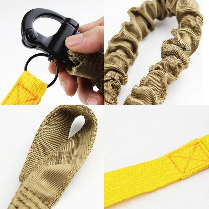Safety Lanyard Quick Release Safety Lanyards Tactical Military Quick Release Wasit Bag Sling Safety Lanyard Sling Nylon Rope Bungee Strap