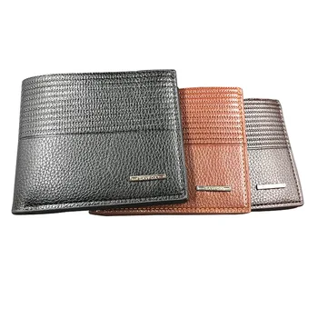 

Men's wallet short multi-card fashion casual wallet men's youth thin three fold cross section soft wallet 2019 new