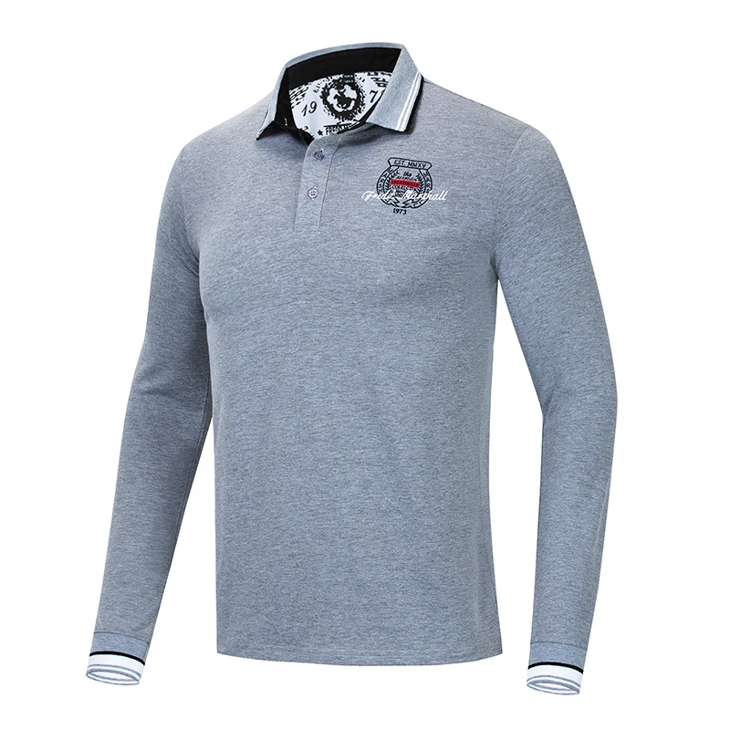 Europe large size Men's Polo Shirts 3D Embroidery lapel Polos fashion Style polo shirt Cotton Casual Male Polo Solid Full
