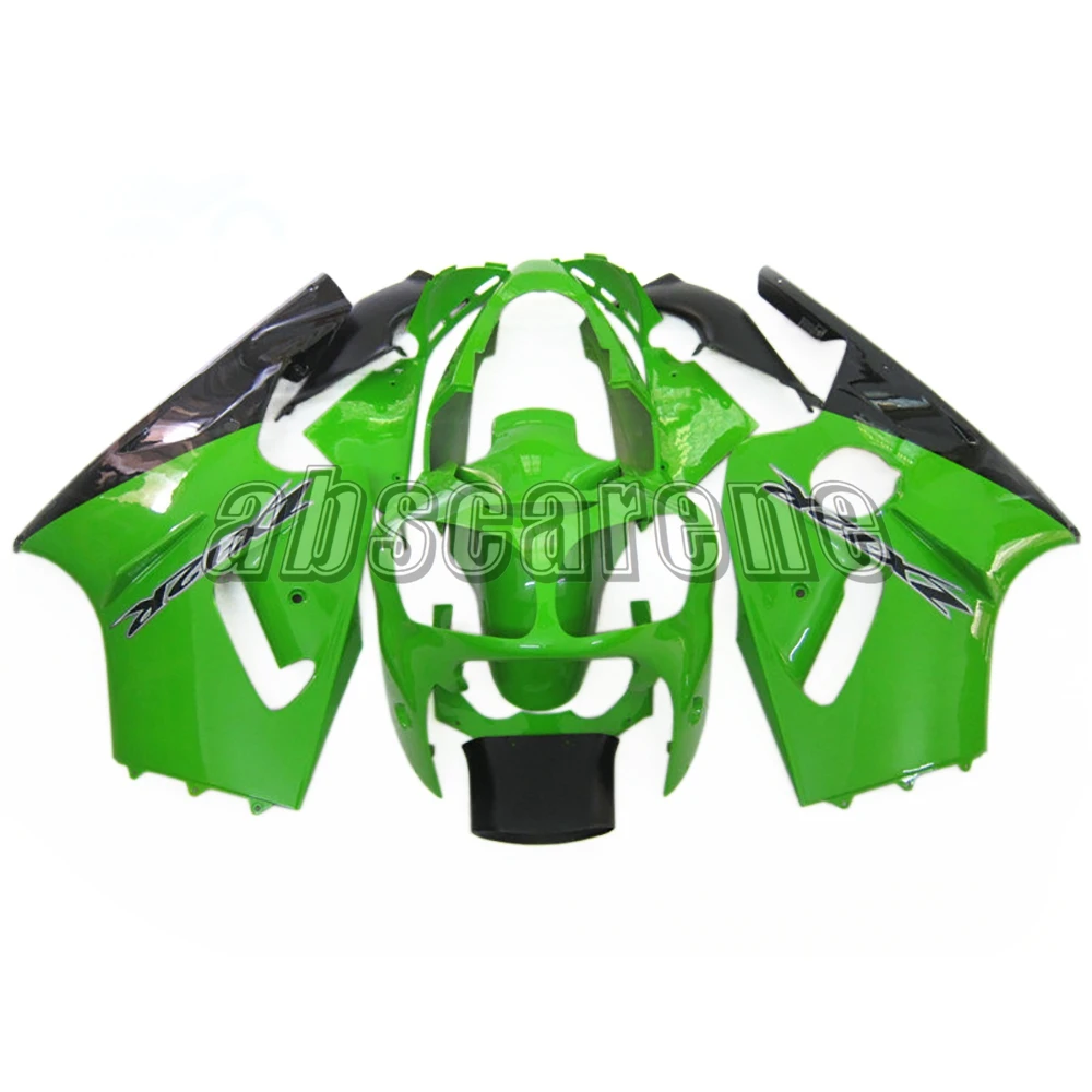 ZX-12R 2000 2001 полный обтекатель комплект для Kawasaki ZX12R ZX-12R 2000 2001 ABS пластик кузова мотоцикла Глянец зеленый черный Carenes
