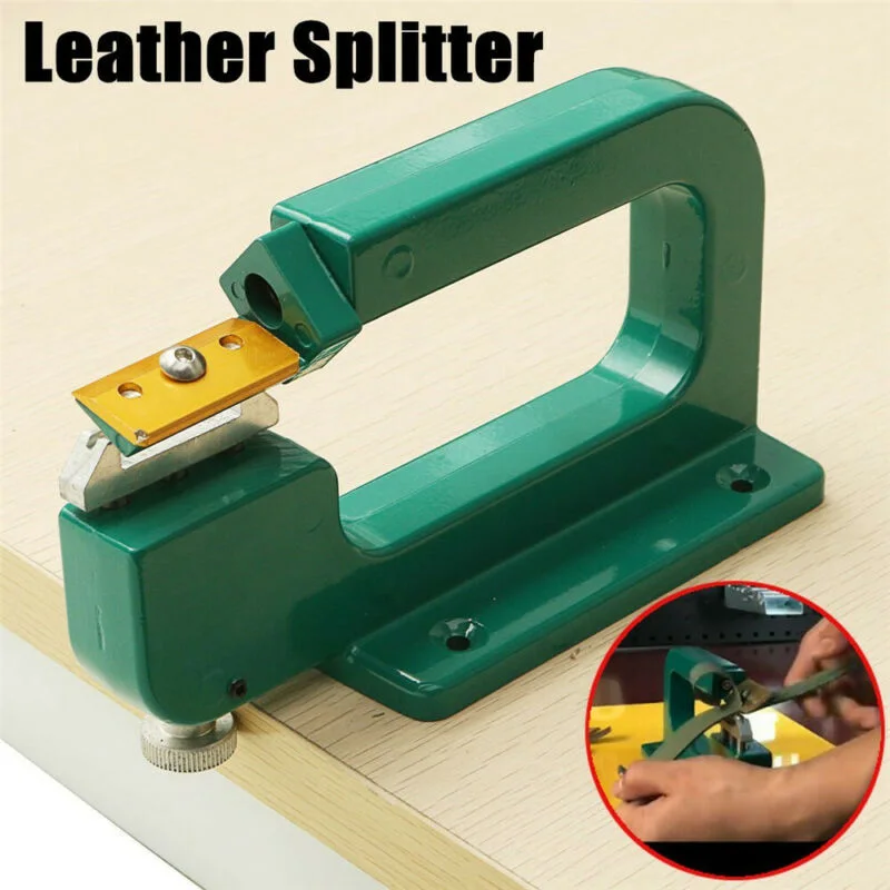 

Aluminum Leather Craft Device Edge Skiving Tool Leather Splitter Paring Cutter New Arrivals