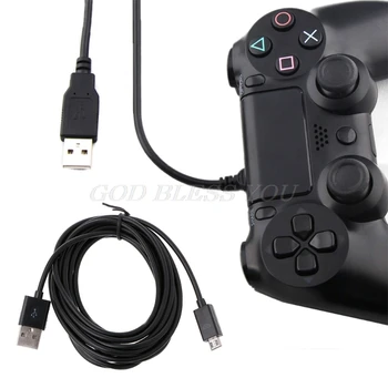 

Long 3 Meter Micro USB Charge Charging Power Cable For PS4 Xbox One Controllers Drop Shipping