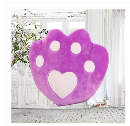 Purple Foot VILEAD светодиодный мигающий PP хлопок мягкая плюшевая игрушка Смайлик Подушка для сна декоративные подушки для дивана - Color: Purple Foot